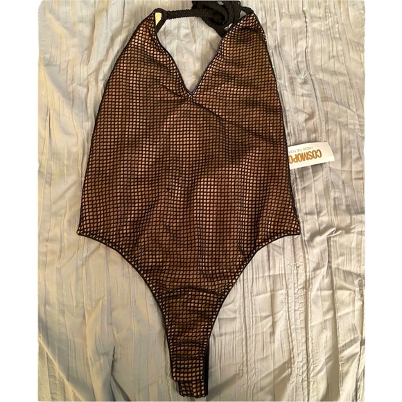 Cosmopolitan Dress The Population Bridgette Mesh Fully lined Deep V body… - Picture 4 of 11